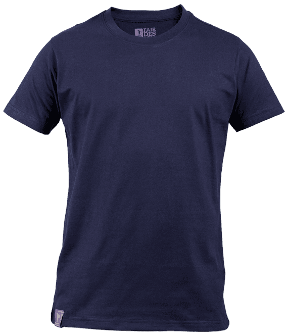 Classic Blue Cotton T-Shirt · front